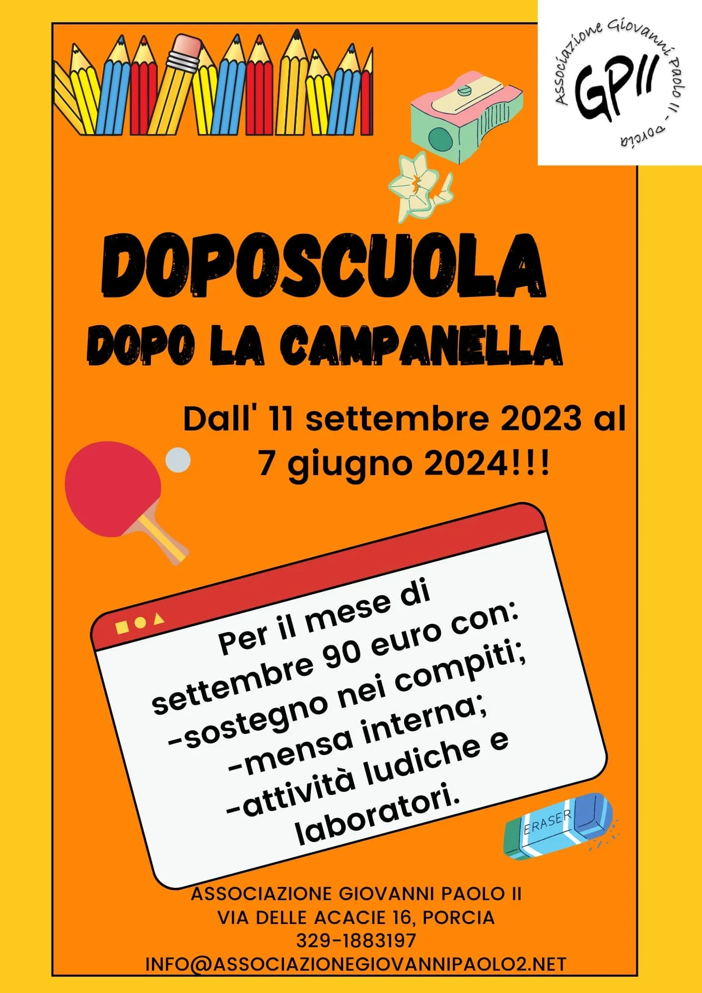 La nostra offerta per il doposcuola