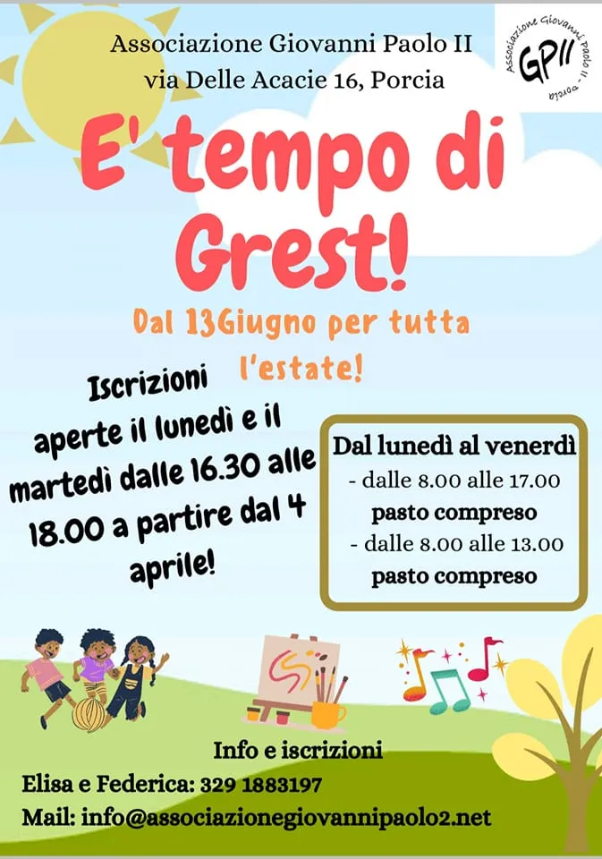 Torna il Grest!
