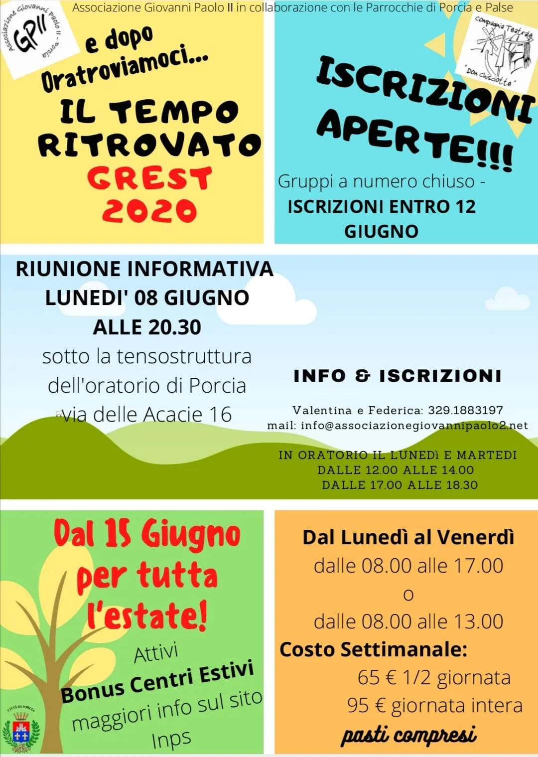 Aperte le iscrizioni per il Grest: Il Tempo Ritrovato