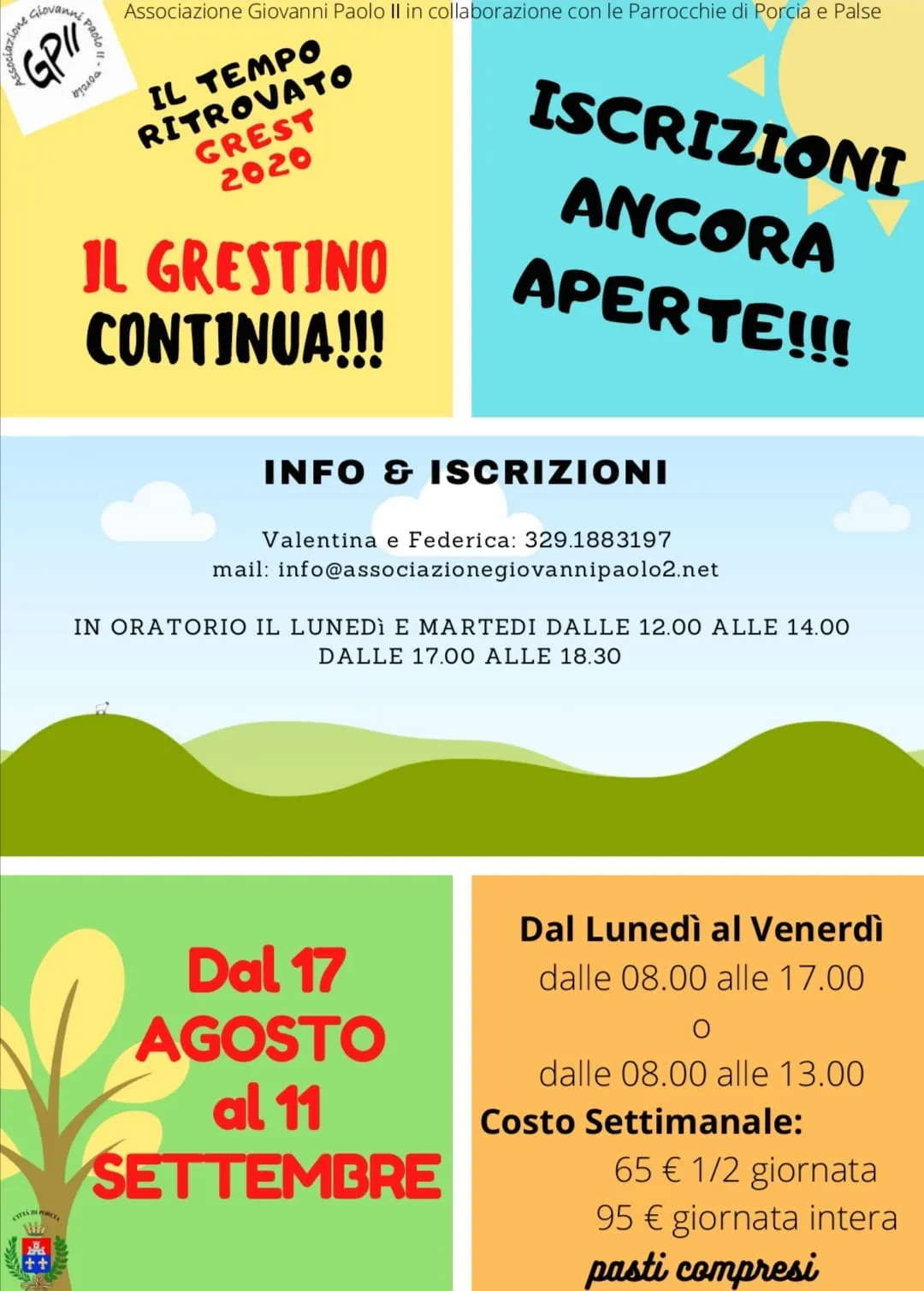 Aperte le iscrizioni per il Grestino
