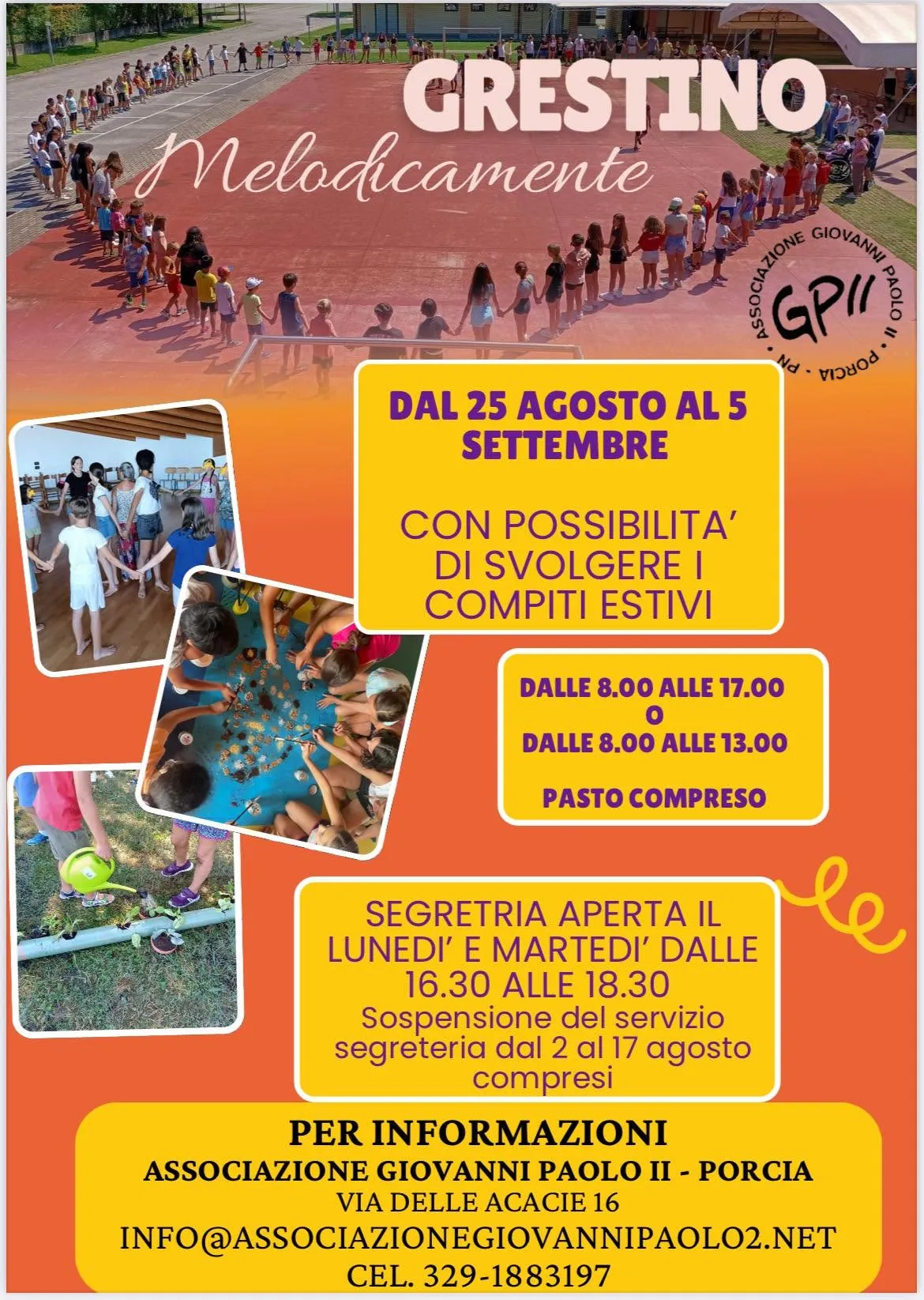 Aperte le iscrizioni per il Grestino