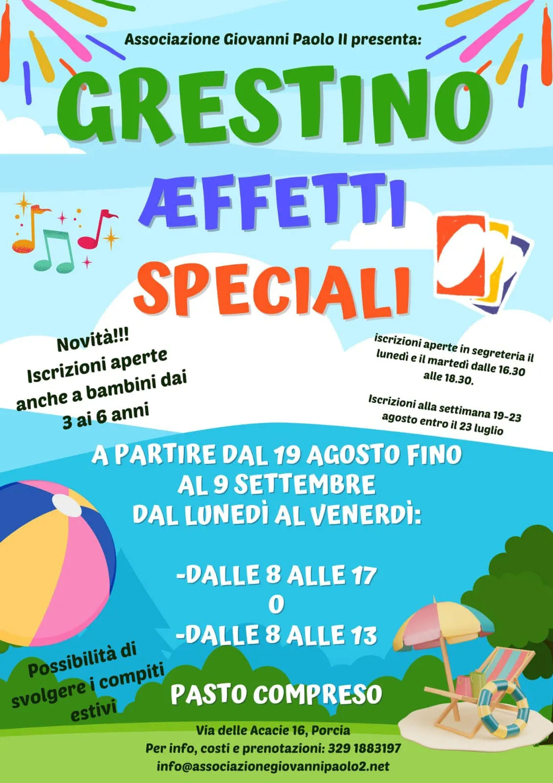 Aperte le iscrizioni per il Grestino