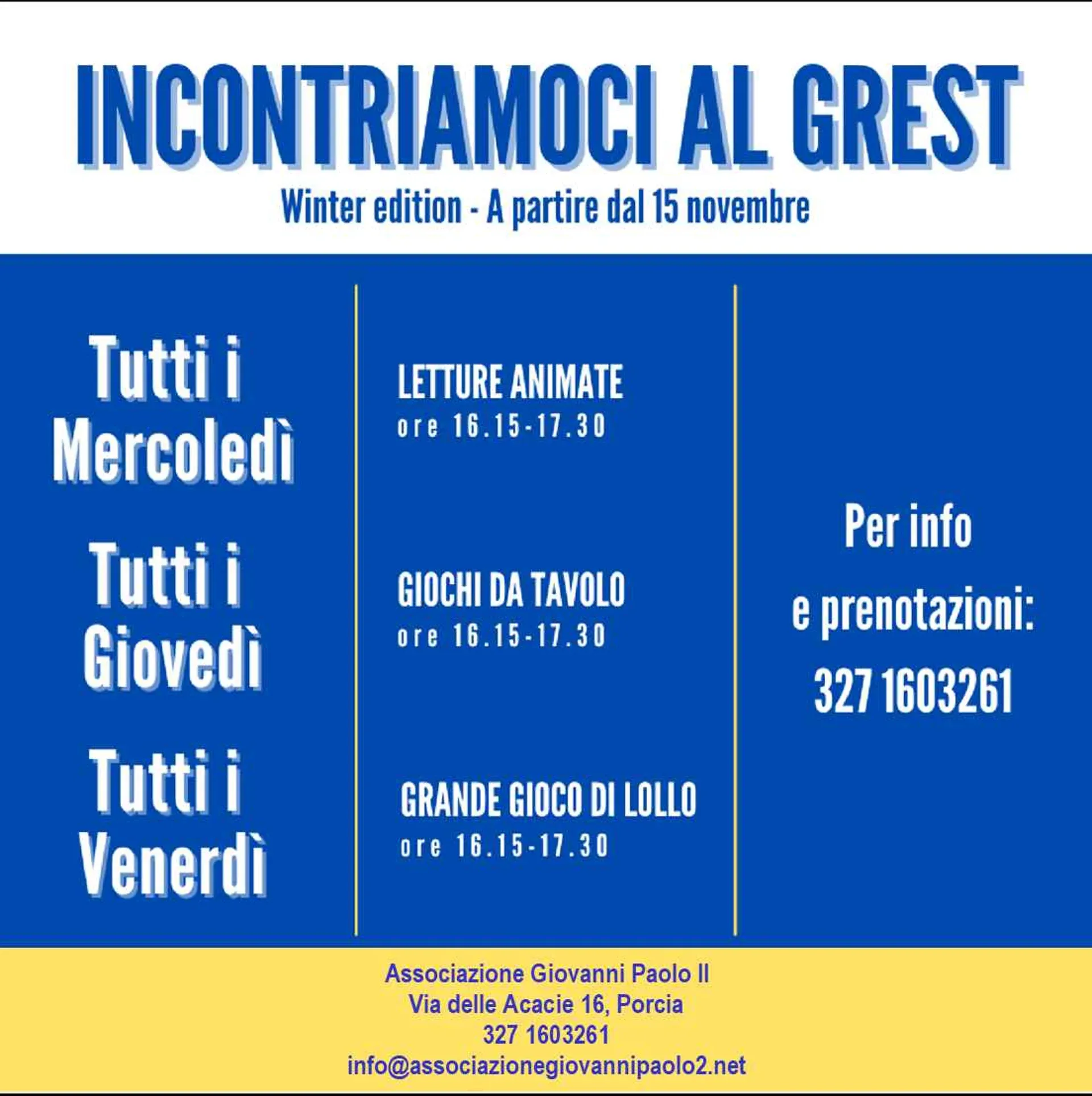 Il Grest vi aspetta!