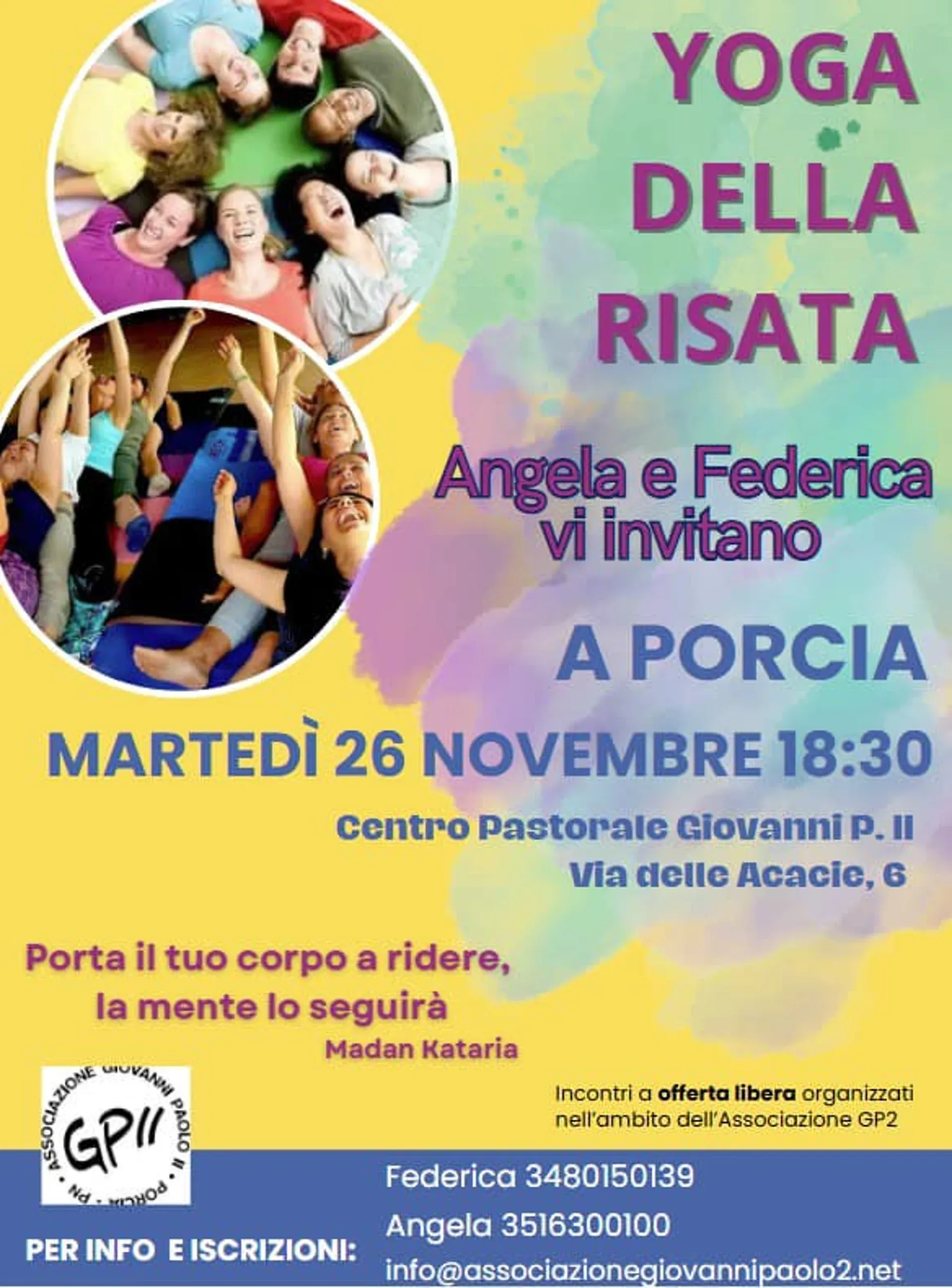 Torna il yoga della risata!